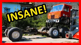 EP.34, Insane split of the second Tatra! - 4-motor Monster Truck Project
