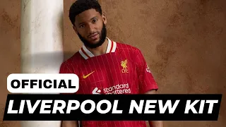 Liverpool unveiled their new home kit for the upcoming Season  #liverpool