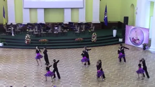 "Ча-ча-ча" (молодша група) Зразковий ансамбль бального танцю "Троянда" місто Фастів
