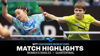 Nina Mittelham vs Miwa Harimoto | WS QF | WTT Contender Muscat 2023