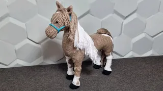 Crocheted horse- Crosetam cal part3 SUBTITLED IN ENGLISH