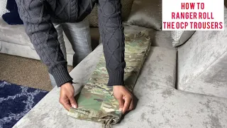 How To Ranger Roll The OCP Trousers in less than 15 secs!