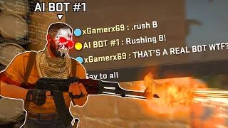I PRETENDED TO BE AN AI BOT IN CS:GO #3 (THE FUNNIEST REACTIONS!)
