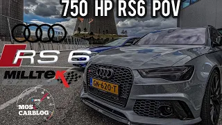 AUDI RS6 STAGE 2 750HP POV DRIVE AND REVIEW ( MILLTEK EXHAUST ) / BY MOSCARBLOG