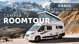 Camper mit Aufstelldach KNAUS Boxlife 600 MQ Roomtour | Camping Roadtrip Südtirol und Österreich