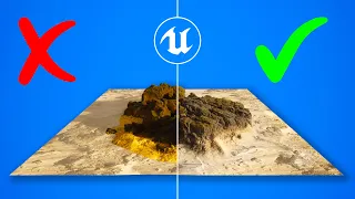 QUICK TRICK to Realistically BLEND ASSETS with LANDSCAPE | UE5 Runtime Virtual Texturing Tutorial