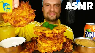 ASMR eating German potato pancakes 😋🎧 (best crunchy sounds) - GFASMR