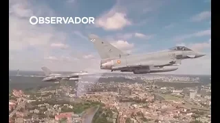 Como os F-16 portugueses “caçam” aviões russos nos céus da Lituânia