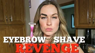 EYEBROW SHAVE REVENGE - Top Wife Vs Husband Pranks Of 2018