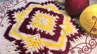 👑🤩ROYAL BEAUTY! We knit an incredible MOTIF, A RUG, A RUG, A PILLOW, etc. Crocheting