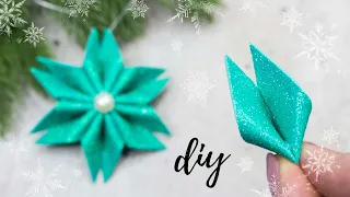 ОЧЕНЬ ПРОСТО! ❄️НОВОГОДНЕЕ УКРАШЕНИЕ за 5 минут из фоамирана🎄DIY Christmas HOME DECOR