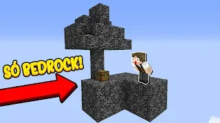 Minecraft: É IMPOSSÍVEL SOBREVIVER NESSA ILHA SÓ DE BEDROCK!