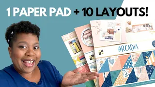 YouTube LIVE!  PART 1: Using 1 Paper Pad to Make 10 Scrapbook Layouts - Let's Prep!