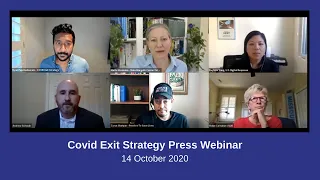 October 14 Press Webinar: CovidExitStrategy.org