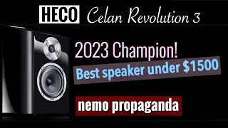 Best bookshelf speakers under $1500, The EXQUISITE Heco Celan Revolution 3 Review! 110dB no problem!