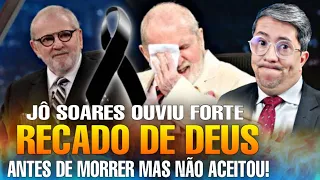 ARREPIANTE: JÓ SOARES OUVIU RECADO de DEUS ANTES da SUA MORTE! Deus avisou em Rede Nacional!