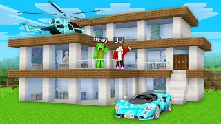 Mikey and JJ Invaded Millionaire’s House in Minecraft (Maizen)