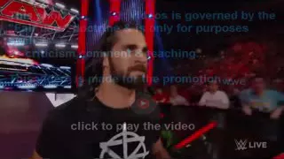 Seth Rollins Try to Attack Roman Reigns   WWE RAW 5 30 2016! hd