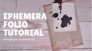 How to make an Ephemera Folio out of one sheet of paper!
