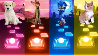 Dog - Fox - Sonic - Cat | Tiles Hop EDM Rush