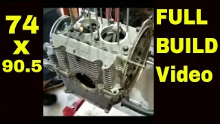 FULL BUILD  - VW Engine flat 4 - Start to finish - 1904cc 74 stroke -  type 1 - Bulletproof