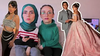 اطلالات البنات بخطبة بيسان👗😱