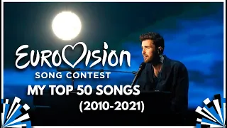 My TOP 50 Eurovision Song Contest Songs (2012-2021)