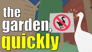untitled goose game 🏆 the garden QUICKLY • no commentary