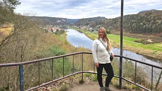 Wanderung auf dem Steinbruchpfad bei Wehlen / Elbsandsteingebirge