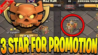 If He 3 STARS We Get Promoted in CWL! - Clash of Clans