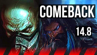 URGOT vs UDYR (TOP) | Comeback, 10/1/5, Legendary, 600+ games | KR Master | 14.8