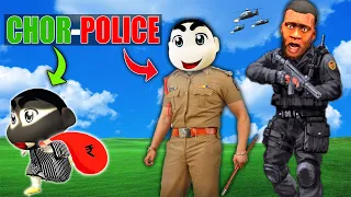 GTA 5 : FRANKLIN & SHINCHAN Playing CHOR POLICE in GTA 5 | CHOR POLICE HIDE SEEK Gta 5 mods