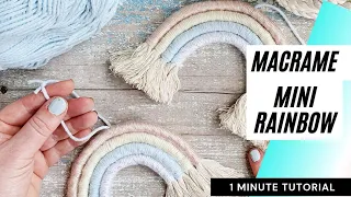 Macrame Rainbow Mini Tutorial - DIY