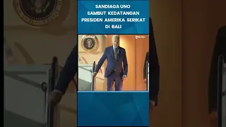 TARI PENDET KHAS BALI MENYAMBUT KEDATANGAN JOE BIDEN