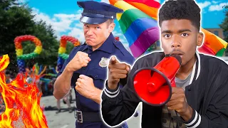 LGBT Ppl Bribe Police To Arrest Teen For Reading Bible At Pride Parade! 🏳️‍🌈  What A DISGRACE! 👀 😡