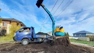 "Экономить не всегда есть хорошо"! Планировка участка минитехникой.