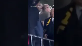 FA president under fire for kissing player on the lips and grabbing crotch during world cup win