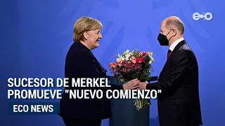 Olaf Scholz le rindió homenaje a Angela Merkel | #EcoNews