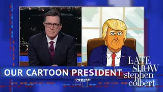 Stephen Goes Mano A Mano With 'Our Cartoon President'