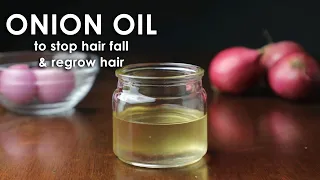 MAKE ONION HAIR OIL for faster hair growth and stop hair fall