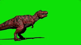 T-Rex Roar - Dinosaur Green Screen
