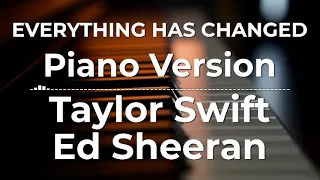 Everything Has Changed (Piano Version) - Taylor Swift ft. Ed Sheeran | Lyric Video