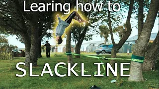 Teaching myself how to Slackline for the First Time