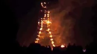 The man burns at Burning Man 2014 - Full Video