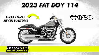 Gray Haze/Silver Fortune 2023 Fat Boy 114 (Showcase) | Behind The Enthusiast