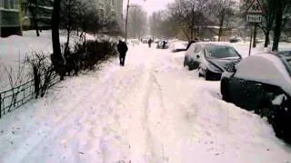 Snowfall on 23 of March in Kyiv