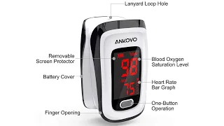 Pulse Oximeter Fingertip (Oximetro) | Blood Oxygen Saturation Monitor | Heart Rate Monitor and SpO2