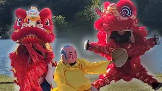 KU Lion Dance - Kansas City Chinese Association Moon and Water Lantern Festival Performance 2023