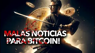 ¡MALAS Noticias para BITCOIN! CRIPTONEWS