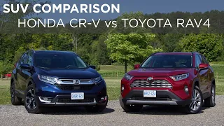 2019 Honda CR-V vs Toyota RAV4 | SUV Comparison | Driving.ca